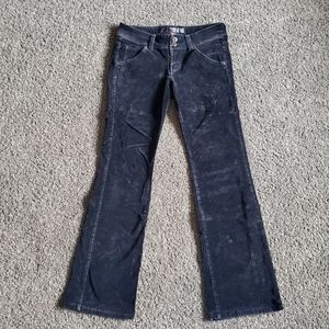 Guess Stretch Black Velvet Pants Size 29